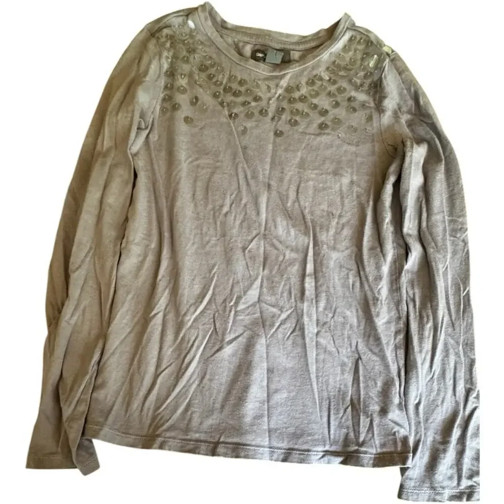 GAP Kids Charcoal Long Sleeve Shirt L